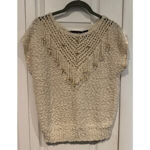 Vintage 1970s-1980s Le Choix Short Sleeve Knit Blouse